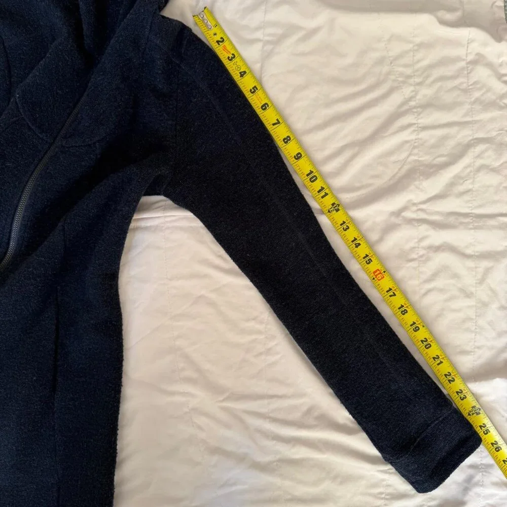 Ibex Merino Wool Blend Alana Tunic Sweater Jacket Soft Full Zip Gorpcore Small - Picture 4 of 10